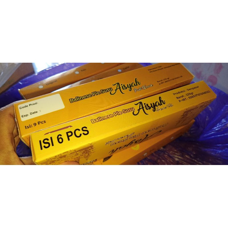 

Pie susu Aisyah isi 6pcs Oleh-oleh Bali Enak Premium Murah