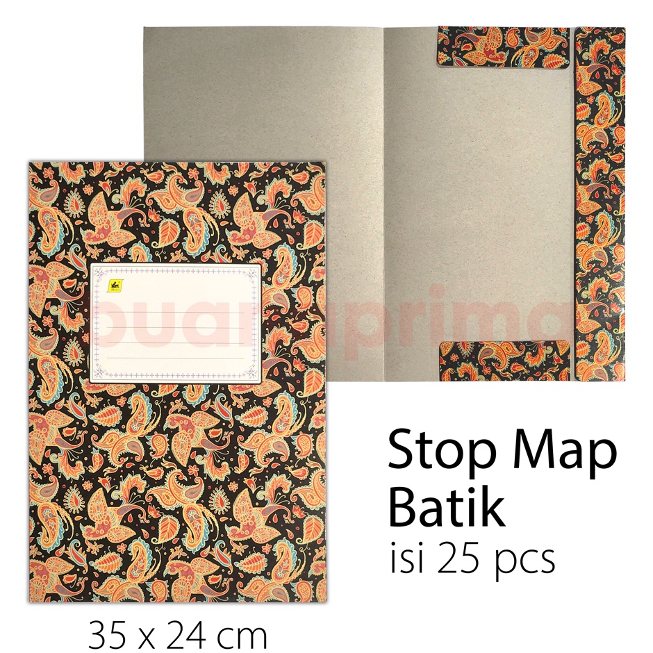

KODE L6Q Stop Map Batik Standard isi 25 lembar Stopmap Stof Map Kertas Stofmap