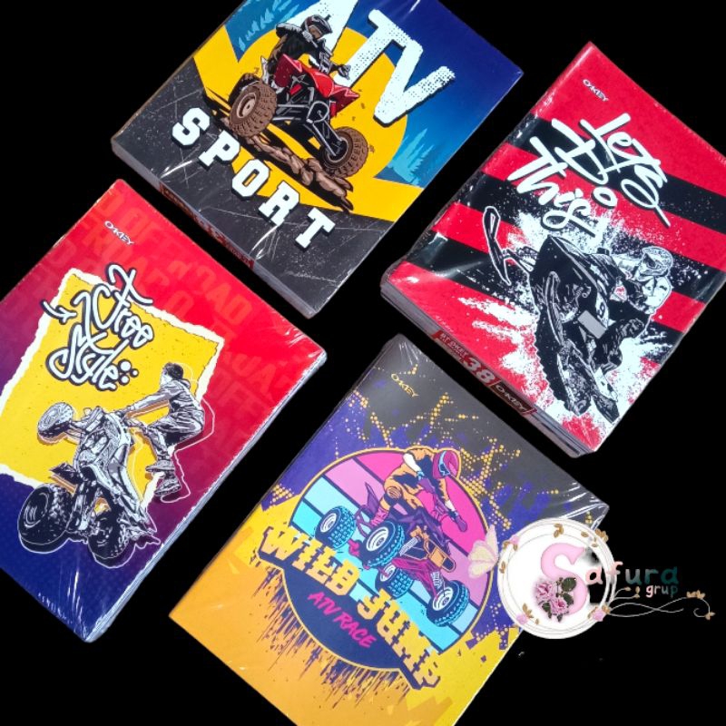 

buku tulis isi 38 lembar 10 pcs OKEY buku catatan sekolah