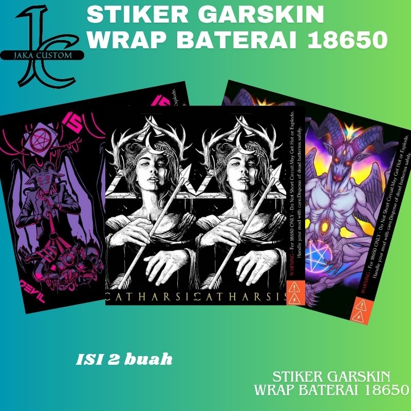 Jaka Custom - Skin Stiker Wrap Baterai 18650 Motif Sakatonik Abc Full Desain Untuk Melindungxi Dan M