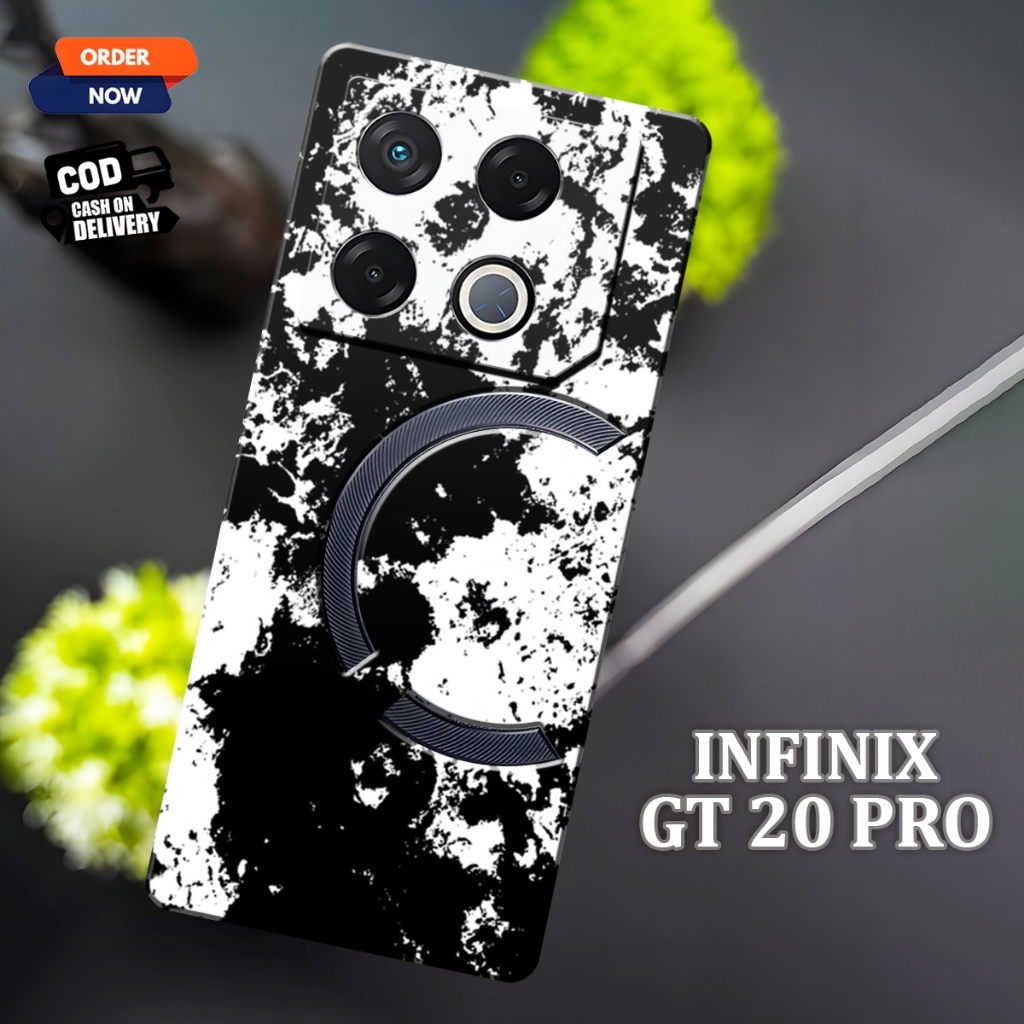 Softcase Infinix GT 20 Pro Terbaru Case Infinix Motif Abstrak Hitam Putih Case Pelindung HP Infinix 
