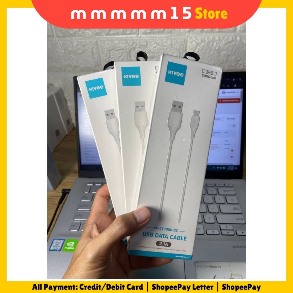 Kabel Charger Micro USB KIVEE New Segel