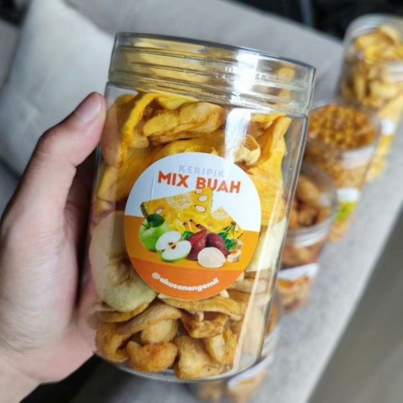 

Pi Store | Keripik Buah Mix Crispy Original Premium 750ml by Aku Seneng Ngemil