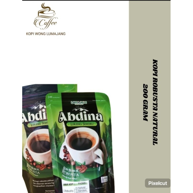 

Kopi robusta natural 200gr