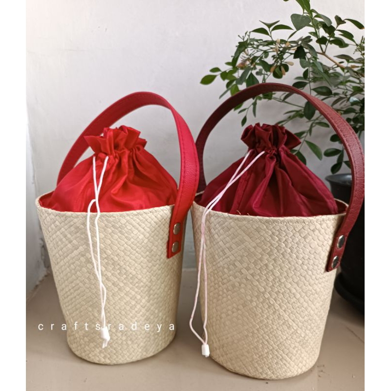 Tas ember Tali Vynil / Hampers Toples Ethnic / Tas Tabung premium