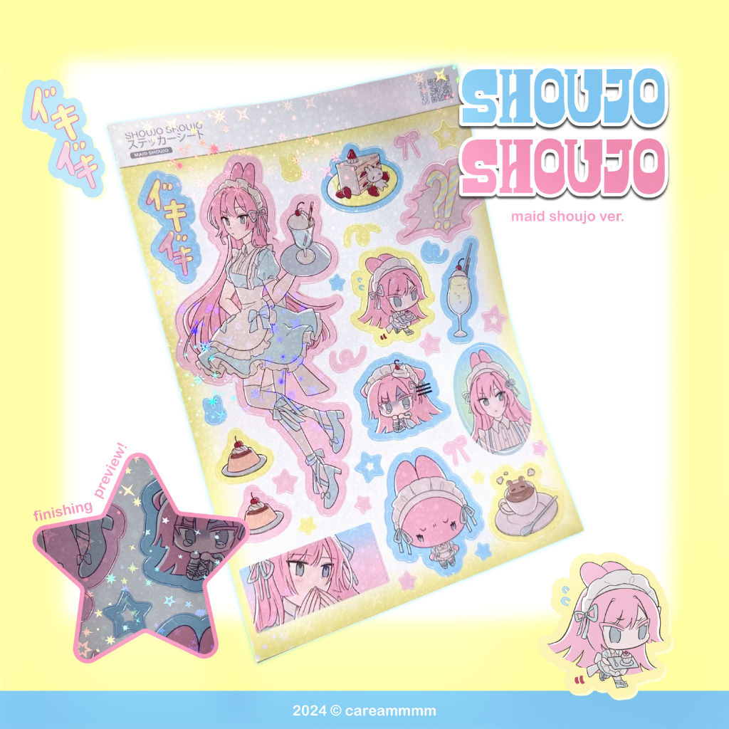 

Caream - Maid Shoujo A5 Sticker Sheet [ ORIGINAL ]