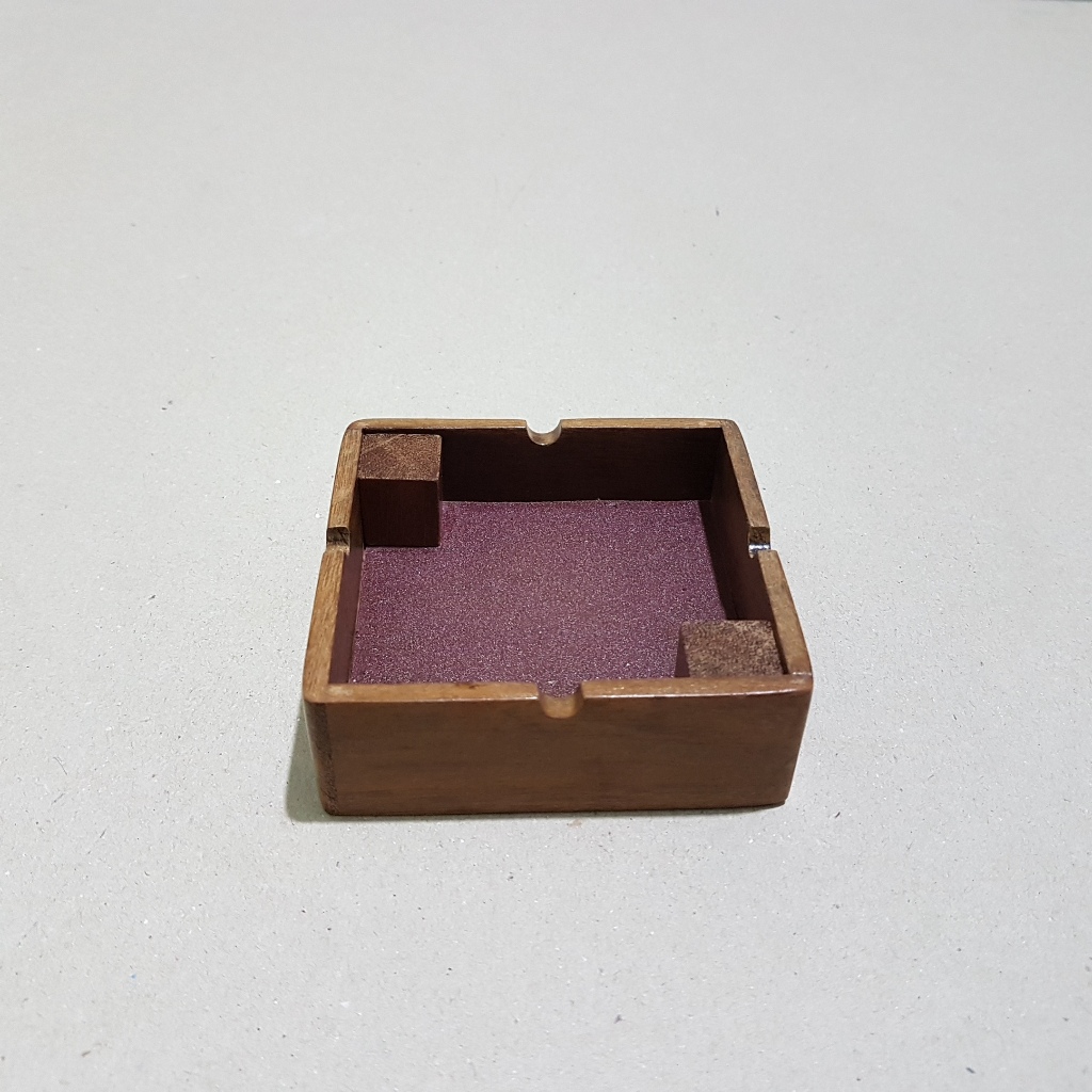 [CF-009] Asbak Kayu Ulin model MINIMALIS Kuat Tahan Air dan Tahan Rayap