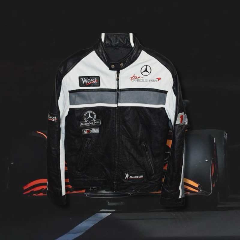IAMYOURQL - Mercedes Benz West Race Jacket Leather