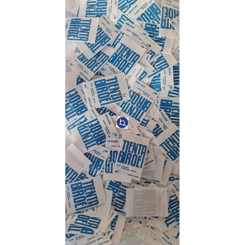

label baju bebas custom bebas pilih bahan