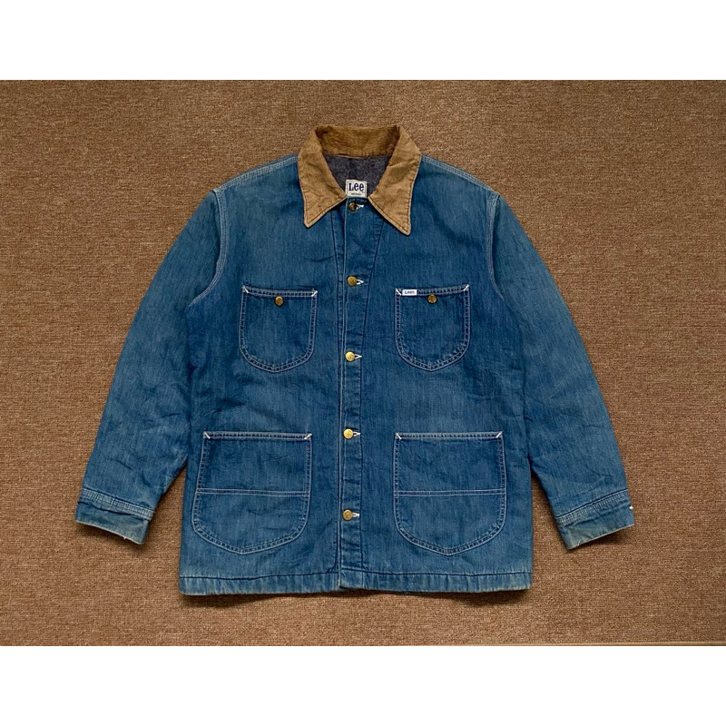 Vintage 70s Lee Blanket Lined Denim Chore Jacket