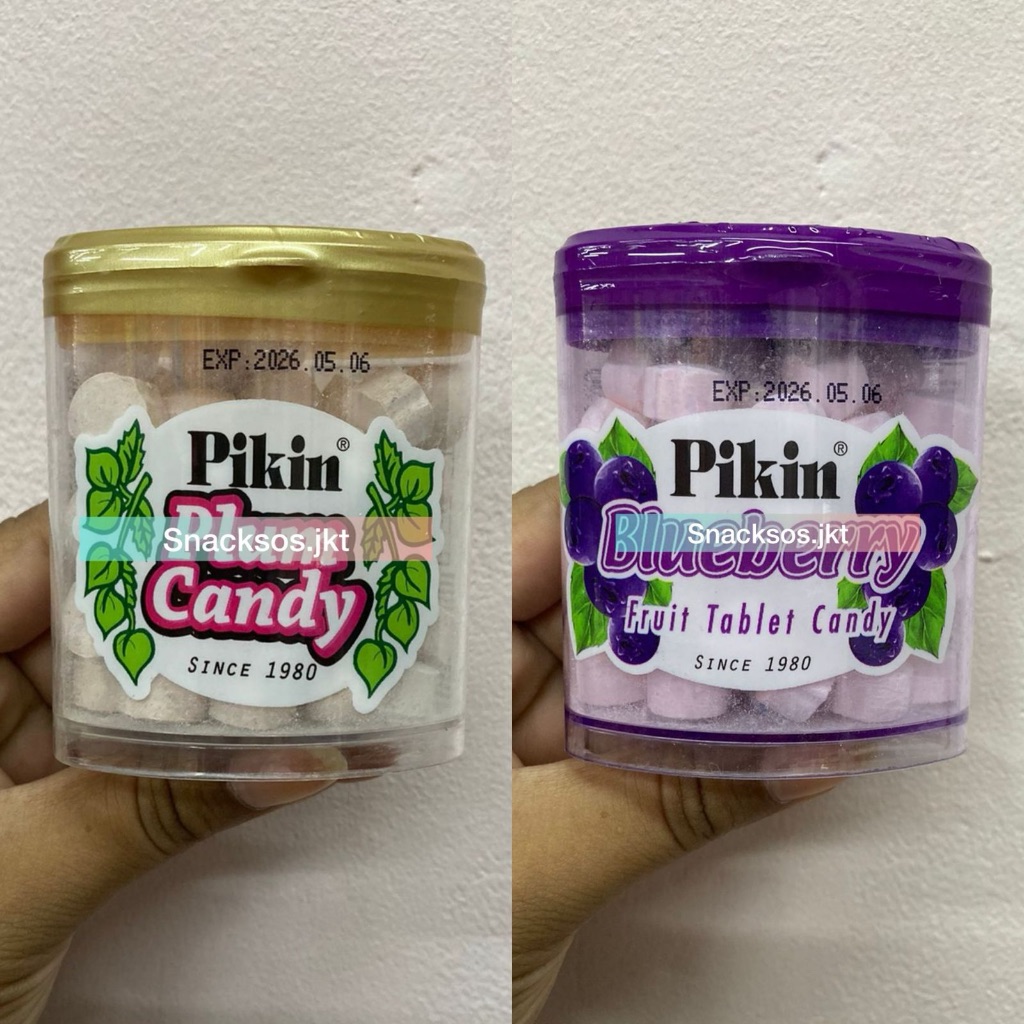 

PIKIN PLUM CANDY / BLUEBERRY FRUIT TABLET CANDY 50GR