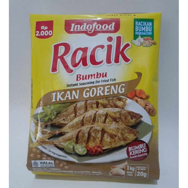 

bumbu instant racik ikan goreng 25 grm buat 1 kg ikan fres