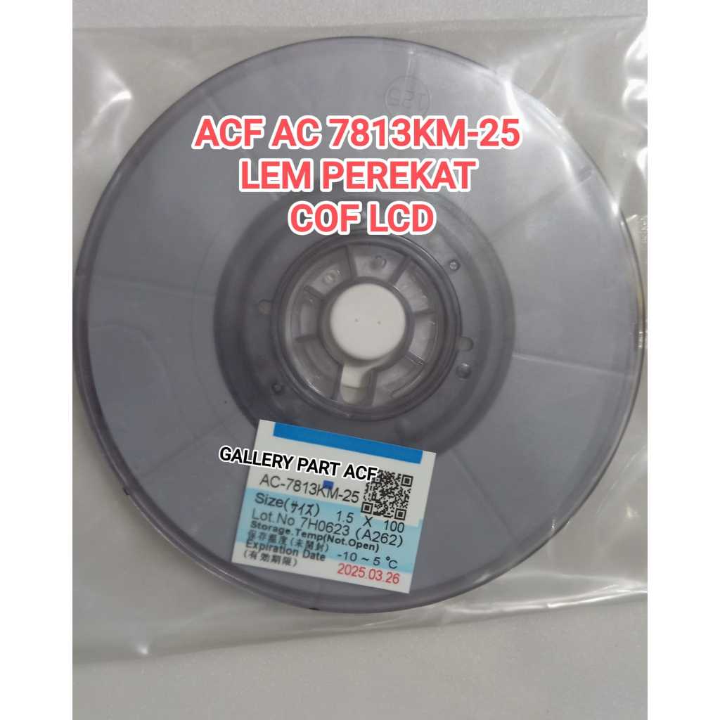 

LEM COF LCD & LEM TCON TICON TEKON LEM COF BONDING TAPE PER 25CM LEM anisotropic conduktife filem ACF