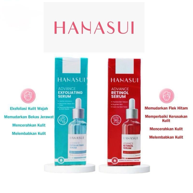 Hanasui advance serum / hanasui advance retinol serum / hanasui advance exfoliating serum / hanasui 