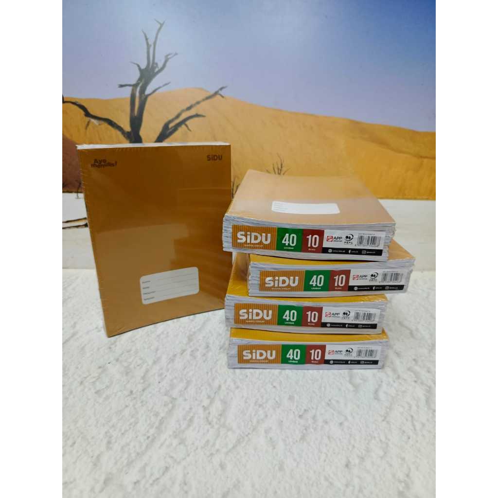 

(10BUKU) Buku Tulis Sinar Dunia SIDU isi 40 cover depan motif seperti di sampul COKLAT KRAFT