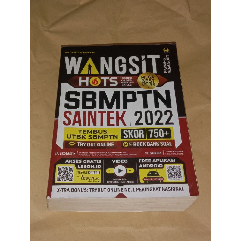 Preloved Buku Latihan Persiapan Wangsit UTBK 2022 SAINTEK