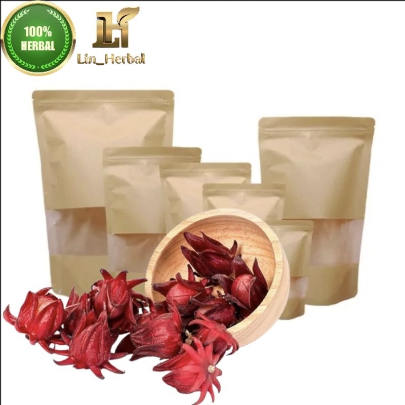 

herbs teh bunga rosella red original teh asli kesehatan kemasan/pack