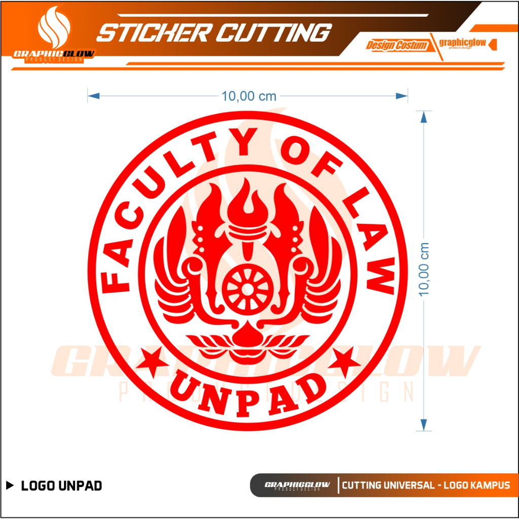 STIKER KAMPUS FACULTY OF LAW STICKER UNPAD KACA MOBIL BUKU LAPTOP HP ANTI GORES LEM KUAT TAHAN LAMA