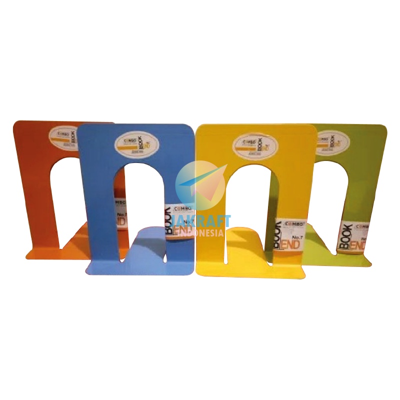 

MAKSIMAL 2 Pcs Set Book End No7 Stand Pembatas Penahan Buku Warna Warni Murah Tebal Kokoh Seperti LION