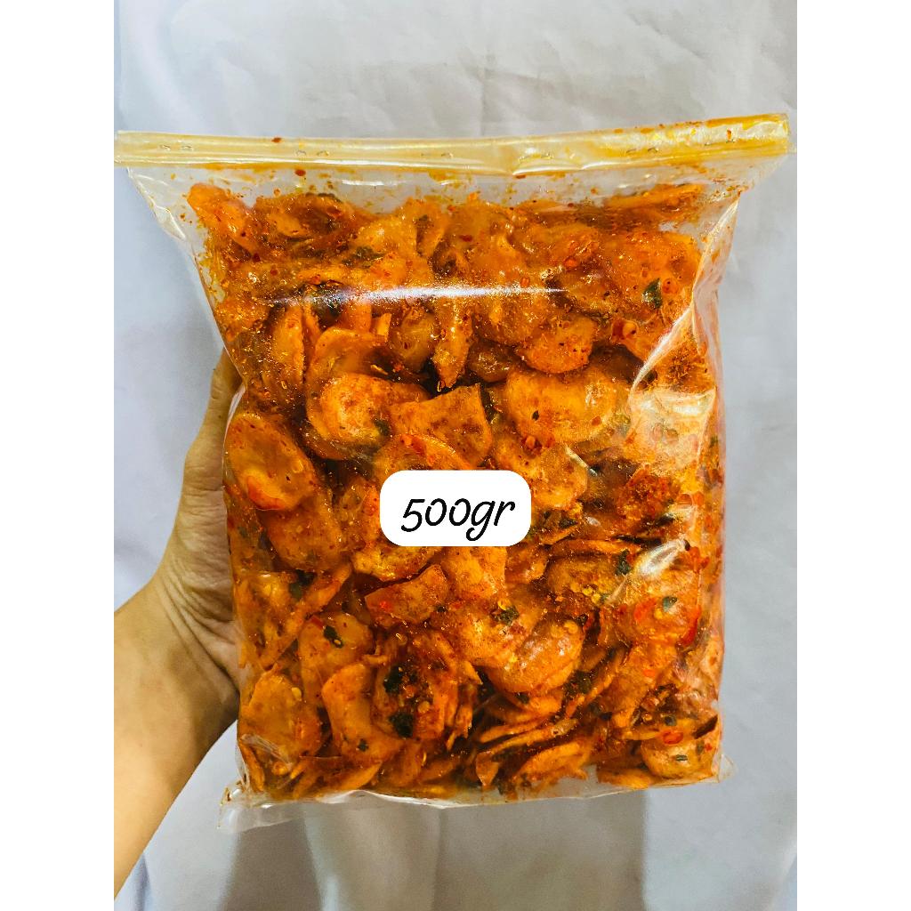 

seblak kerupuk orange pedas daun jeruk bumbu melimpah/seblak kerupuk orange original daun jeruk kemasan 500gr 250gr