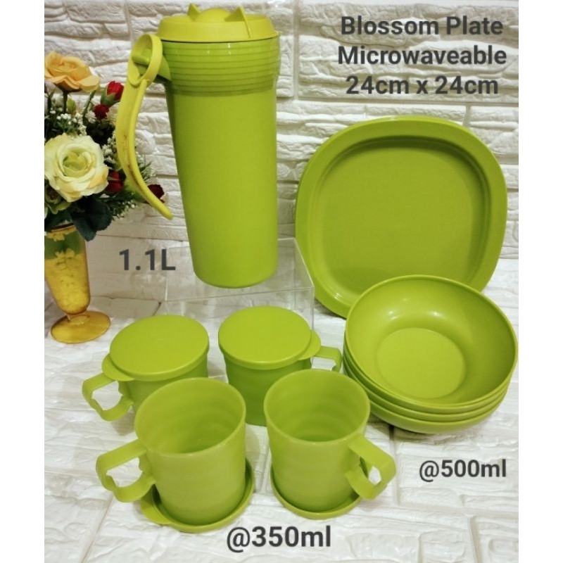 Blossom bowl Tupperware/ideal bowl/bowl Tupperware 600ml/bowl Tupperware/Tupperware hijau
