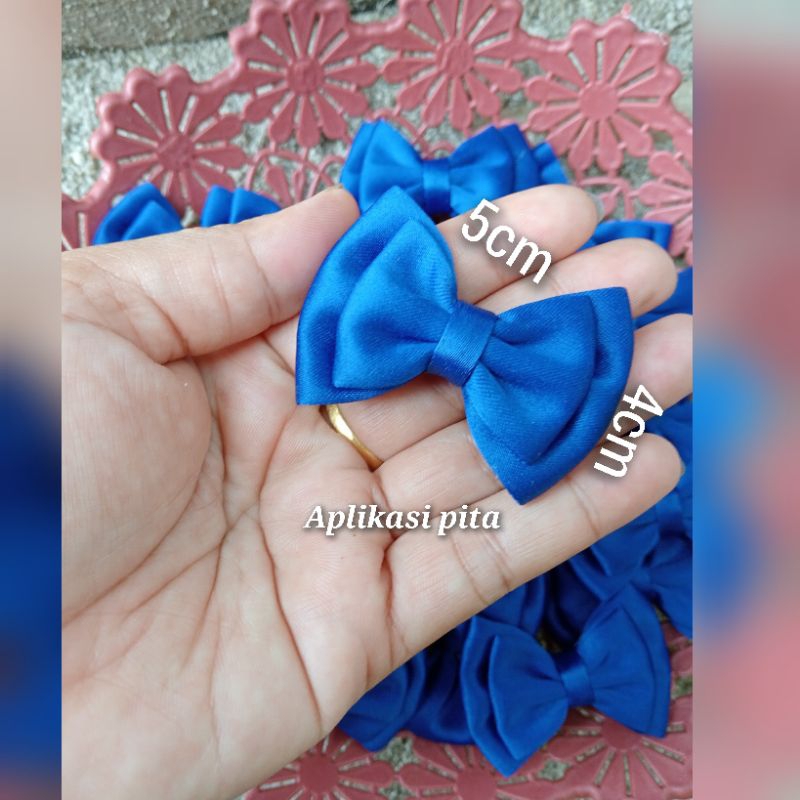 

aplikasi pita satin/pita tumpuk accesories