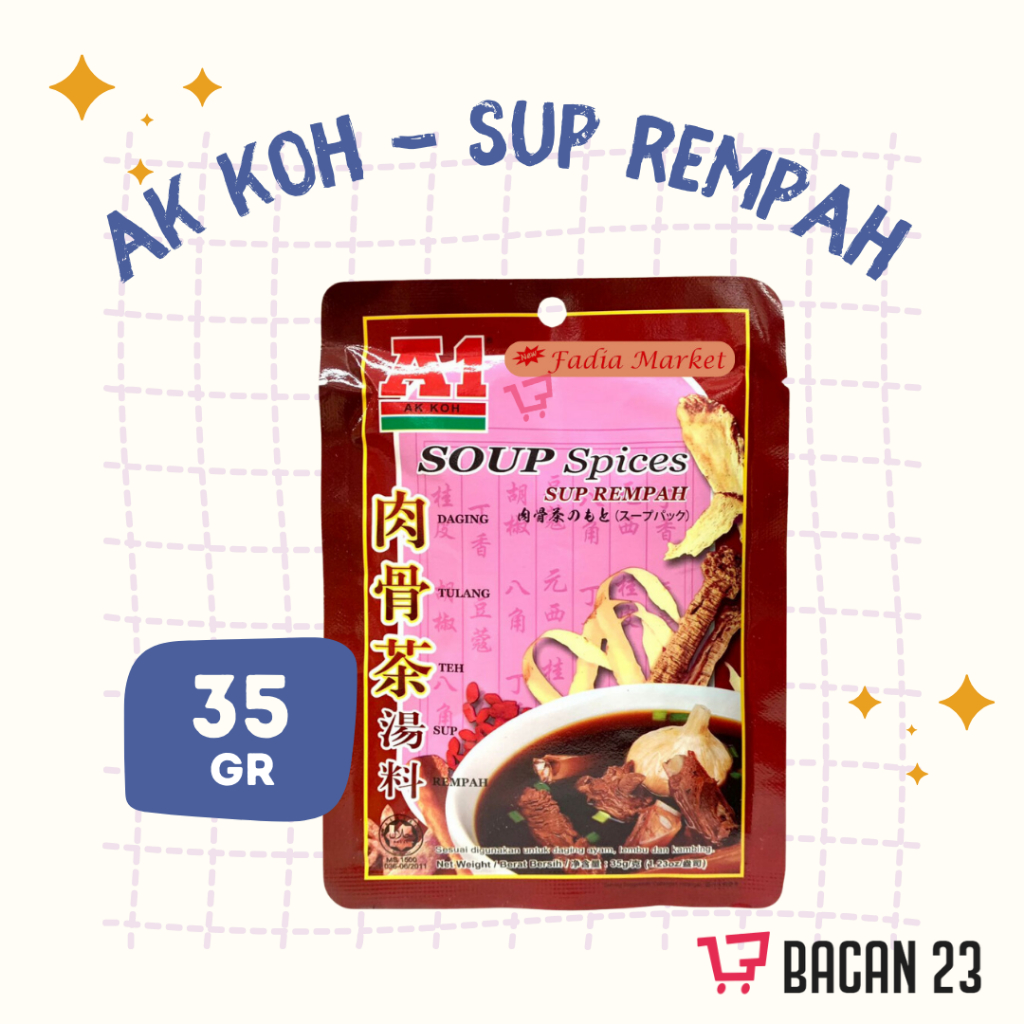 

A1 Soup Spices (35 gr) Sup Rempah Bumbu Masak Instan
