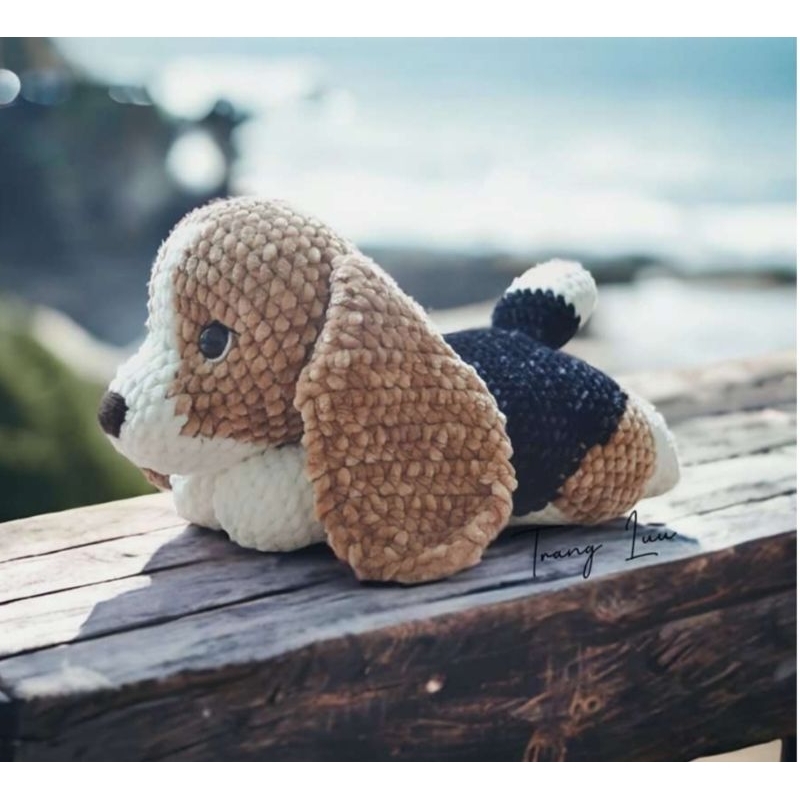 Boneka Rajut Amigurumi Beagle / Dog / Anjing / Puppy