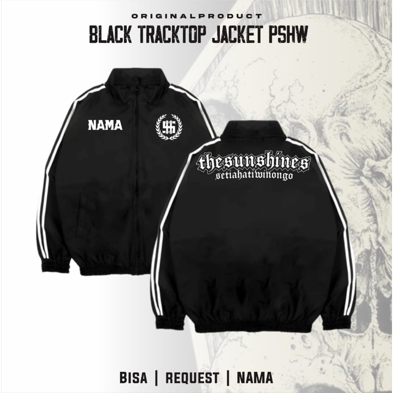 Tracktop Bordir PSHW The Sun Shines Setia Hati Winongo Desain Bordir Terbaru Custom Nama