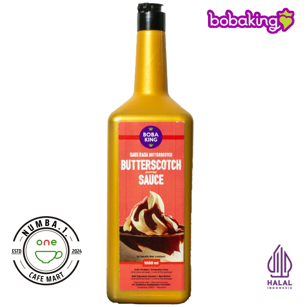 

1Lt Bobaking Butterscotch Sauce (saus butterscotch)