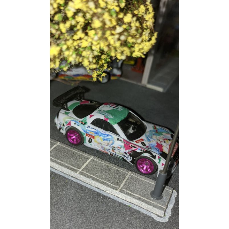 hot wheels mazda rx 7 custom itasha miku