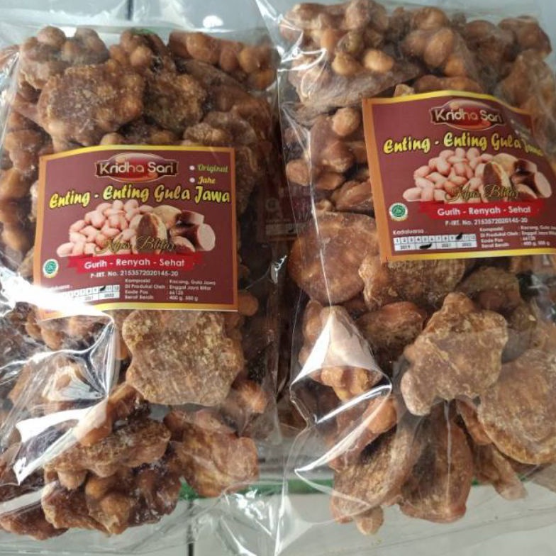 

SERBA SERBI ENTING ENTING GULA JAWA KACANG KRIDHASARI KHAS BLITAR