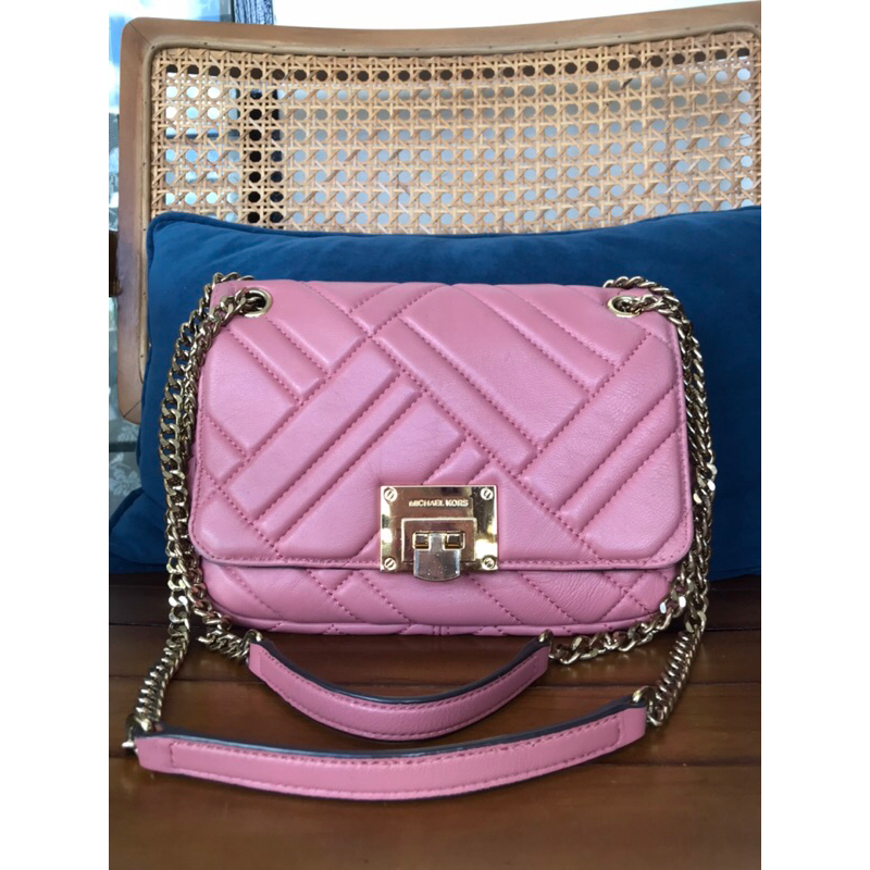 Preloved MK sloan warna pink salem size 25cm