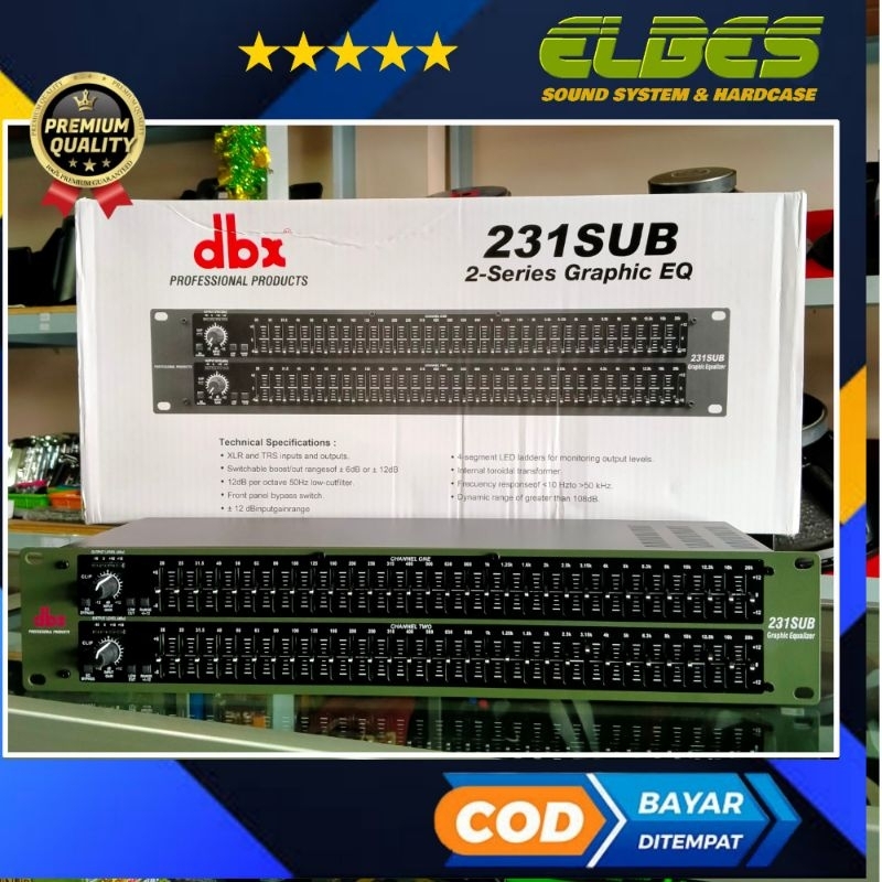 Equalizer dbx 231 subwofer