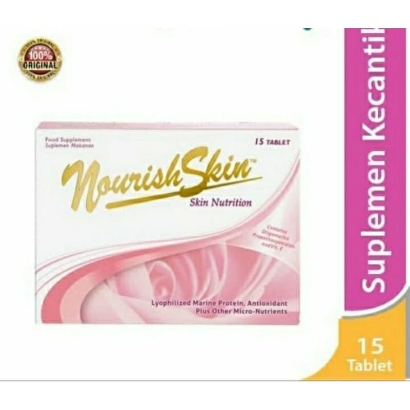 Nourish skin 15 tablet/vitamin pemutih kulit/vitamin kulit