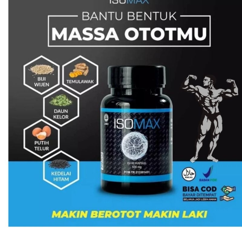 ISOMAX-SUPLEMEN KAPSUL Isi 60 Yang Baik Untuk Kebugaran Dan Stamina Tubuh..