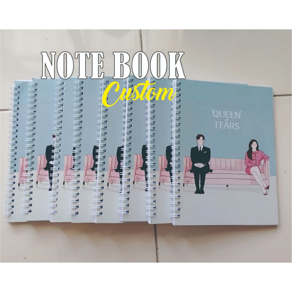 

Notebook custom A5 / Notebook jilid spiral A5 / Buku Catatan /Buku diary/ Buku Acara/ Souvenir Buku