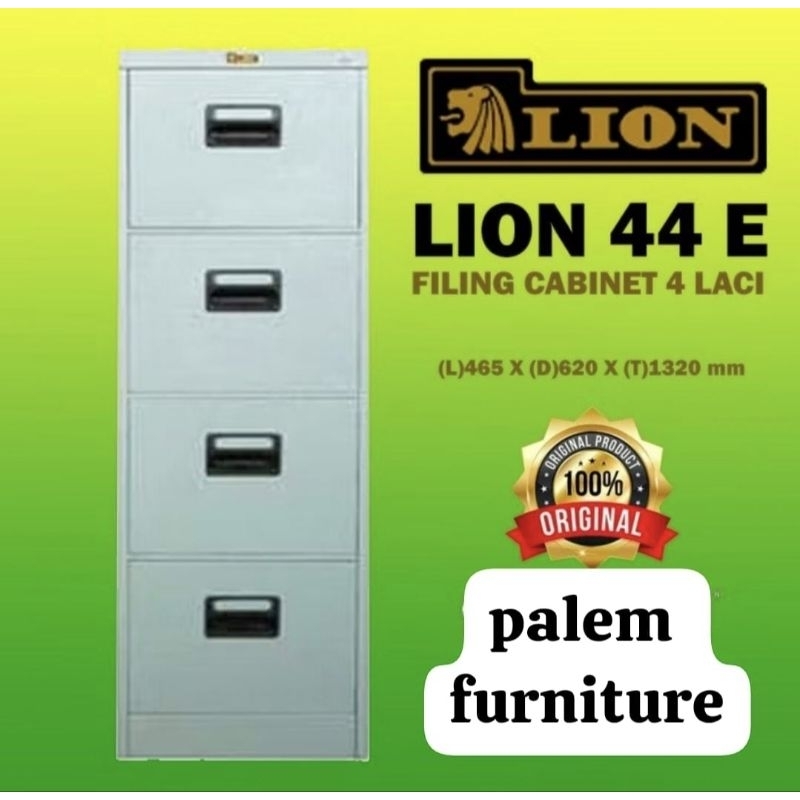 Filling cabinet 4 laci LION L44E (HARGA BELUM ONGKIR)