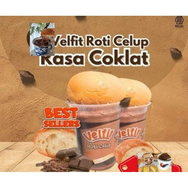 

Baru!Roti celup es coklat kemasan cup, Siap seduh