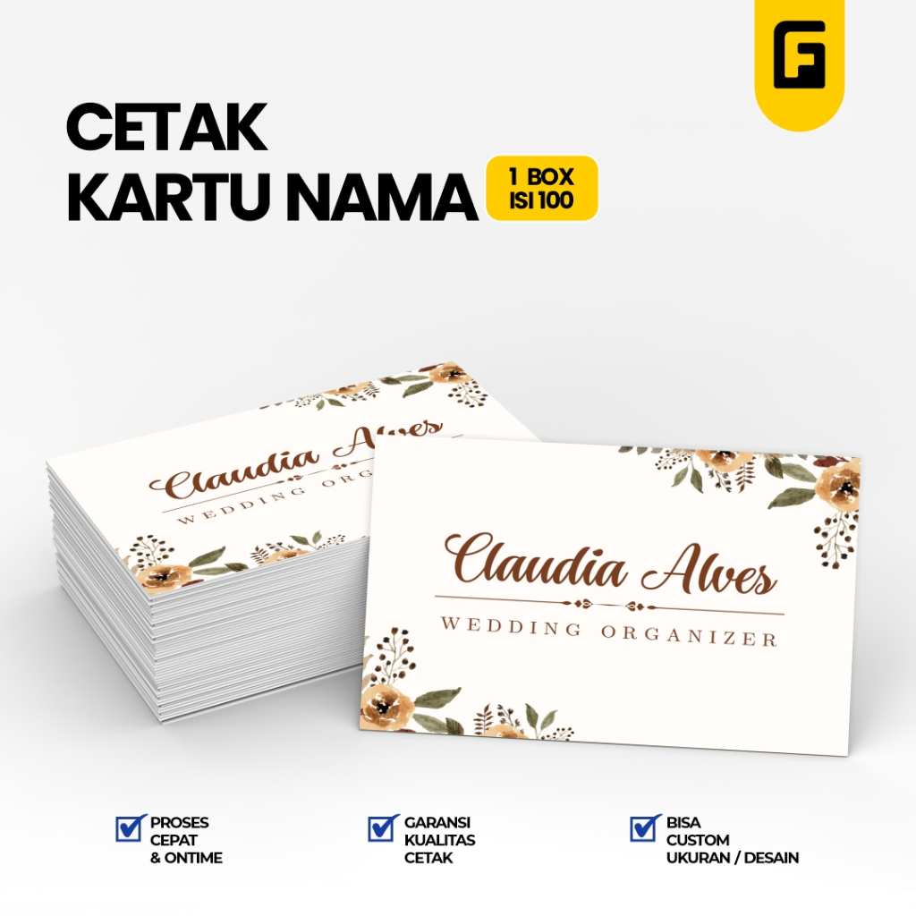 

Cetak Kartu Nama Bisnis Card - Kartu Tanda Pengenal - Print Kartu Nama