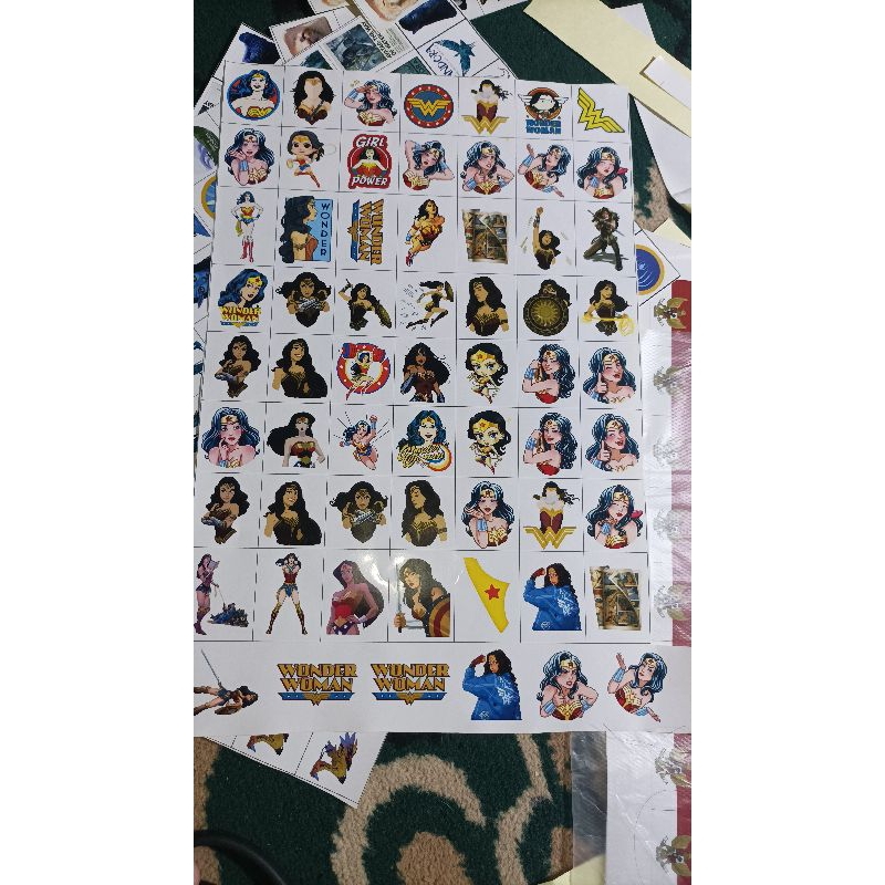 

60PCS STICKER WONDER WOMAN | STICKER HERO MARVEL WONDER WOMAN