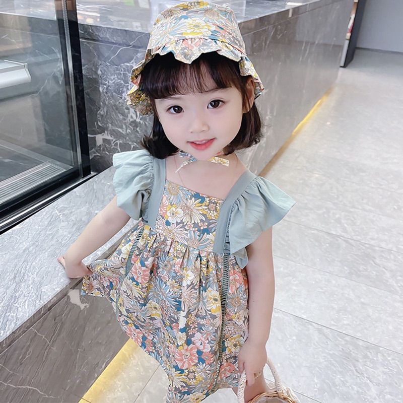 PROMO Natal Dress Baju Anak Perempuan Alula Floral / Dress Kids Umur 6 Bulan - 3 Tahun Terbaru