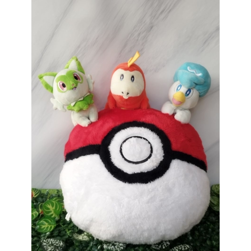 Bantal Boneka Plush Pokemon [ Sprigatito - Fuecoco - Quaxly ] Original
