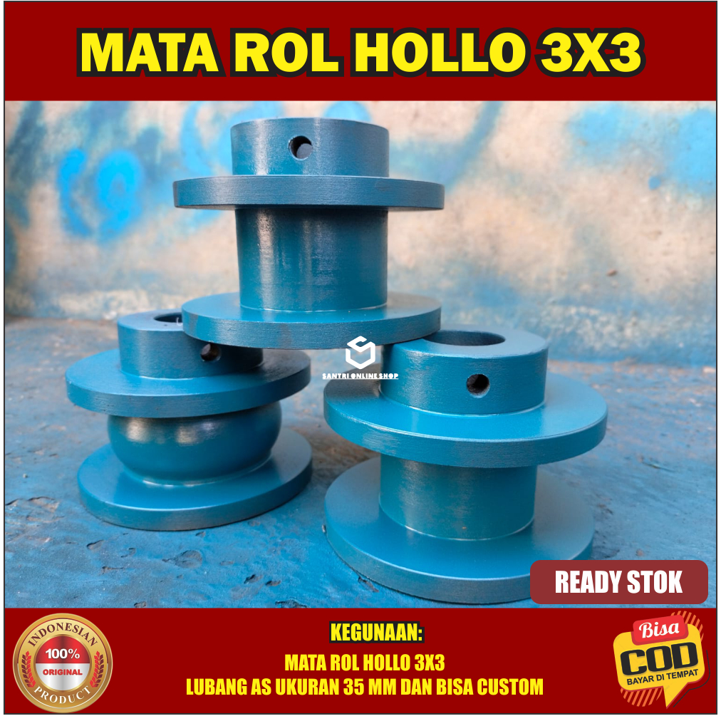 Mata Rol Hollow Matras Besi Hollow Ukuran 3x3 Bahan Baja Cor