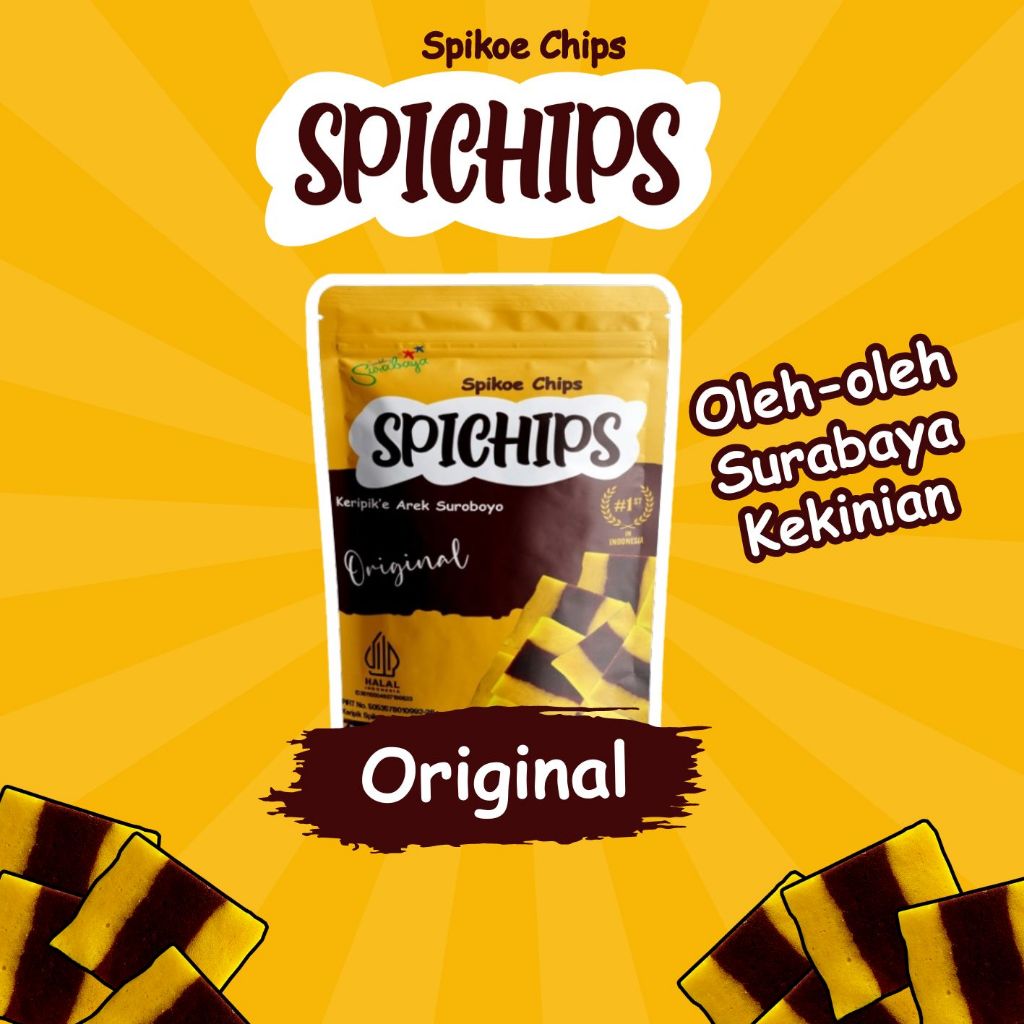 

Spichips Original | Keripik Spikoe Chips Vanilla Coklat