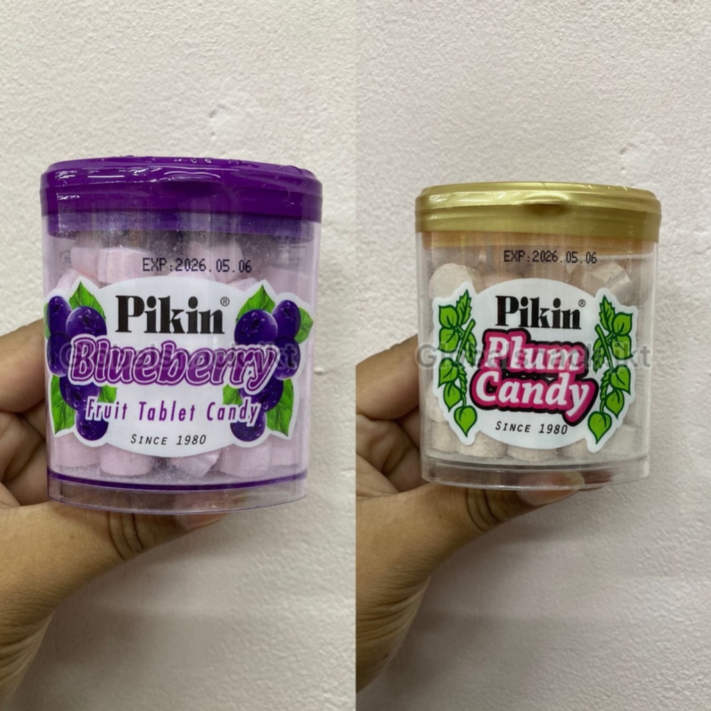 

PIKIN PLUM CANDY / BLUEBERRY FRUIT TABLET CANDY 50GR