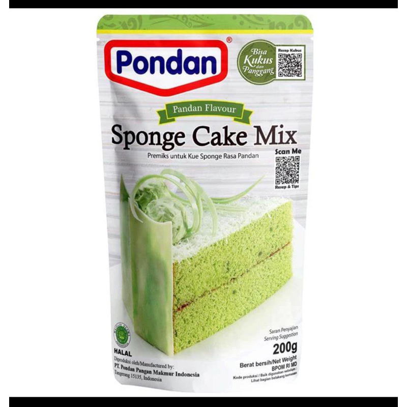 

pondan sponge mix