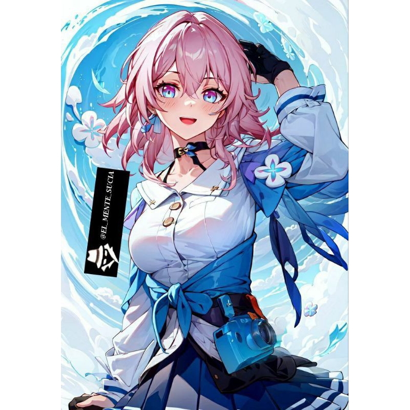 Elysia Honkai, Elysia Maid  Impact Costume Cosplay