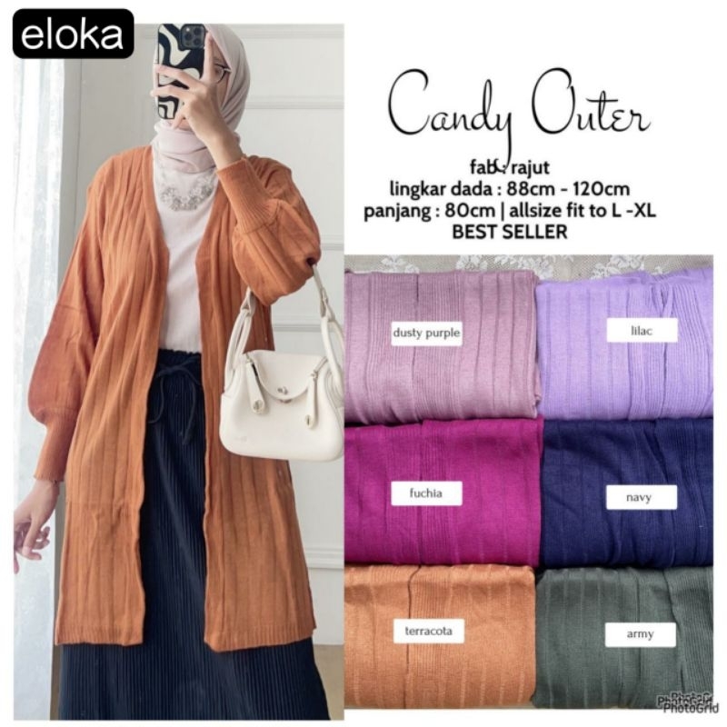CARDIGAN WANITA JUMBO/CANDY/CARDIGAN LONG TUNIK WANITA RAJUT IMPORT JUMBO LD 120 CM FIT XXL