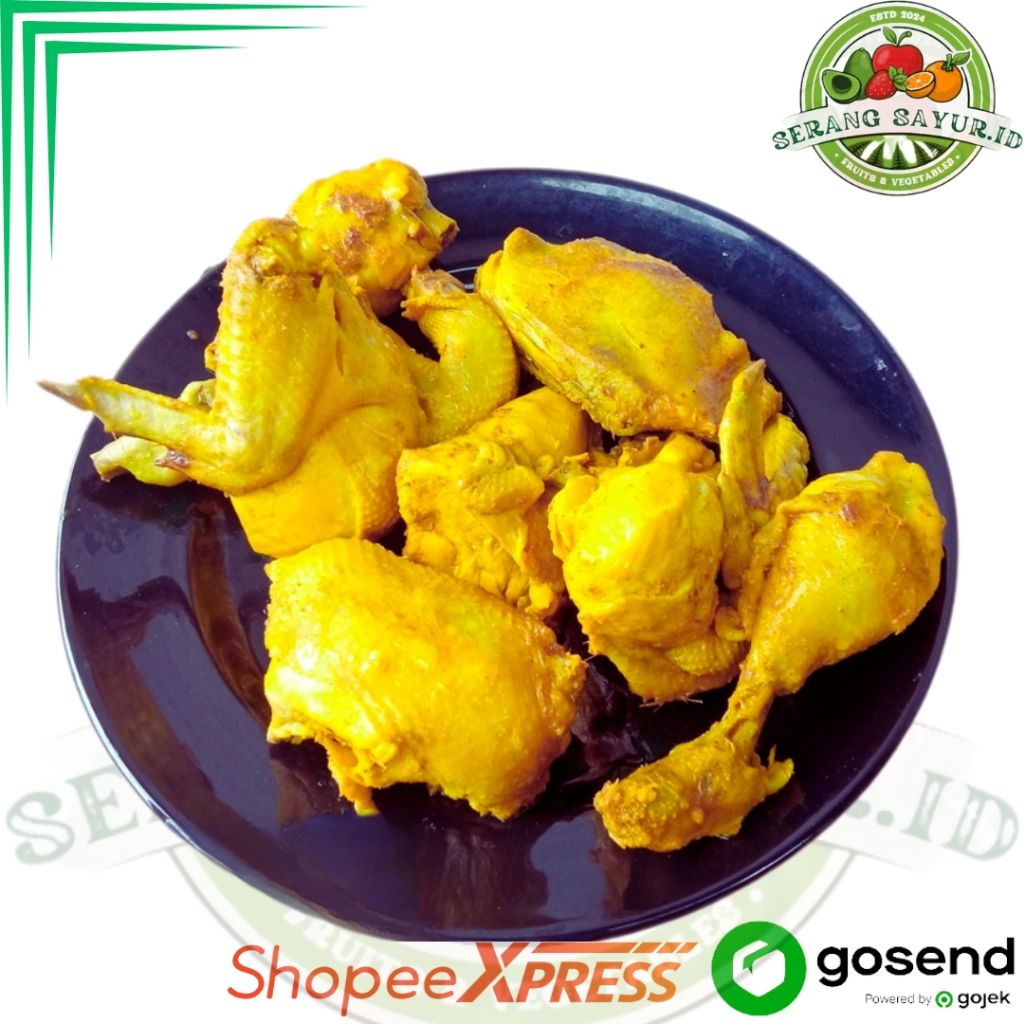 

AYAM POTONG RANDOM UNGKEP BUMBU KUNING 500 GR - 1 KG